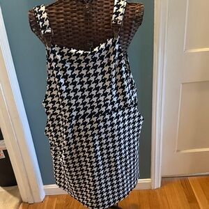 Houndstooth Black and White Women's Dress